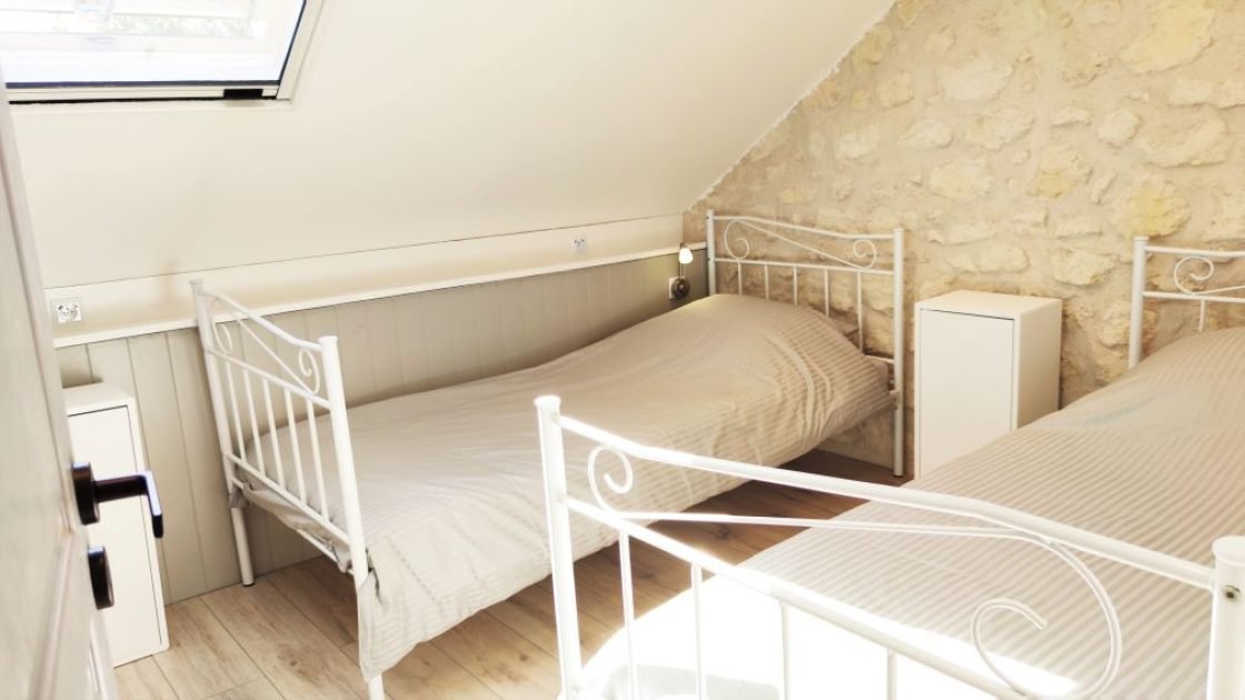 slaapkamer 2x eenpersoons bed